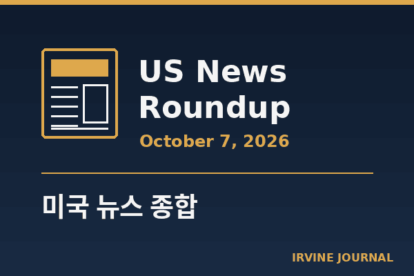 US News Roundup October 7, 2026