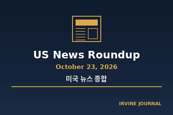 US News Roundup October 23, 2026